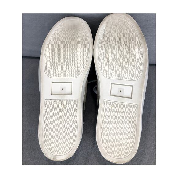 Steven NY Beige Suede w/Silver Glitter Sneakers Womens Size 9 - Picture 10 of 11